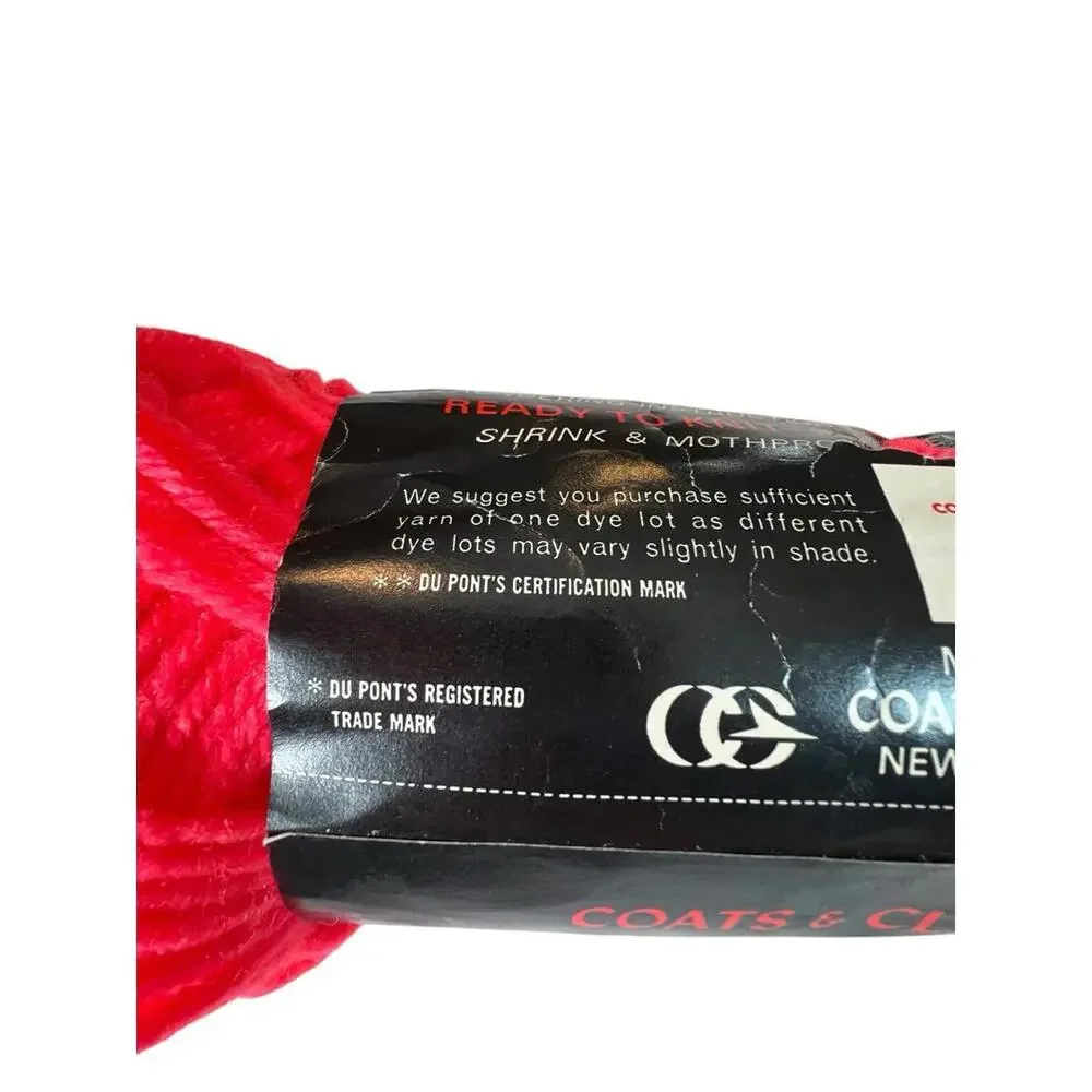 Vintage Red Heart Wintuk Orlon Acrylic Yarn - 1 Skein‎ Color Melon #900